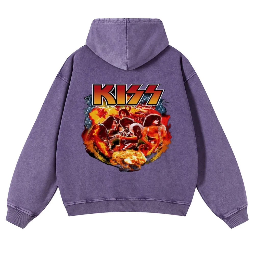 Men's Rock Kiss Band Pullover Hoodies