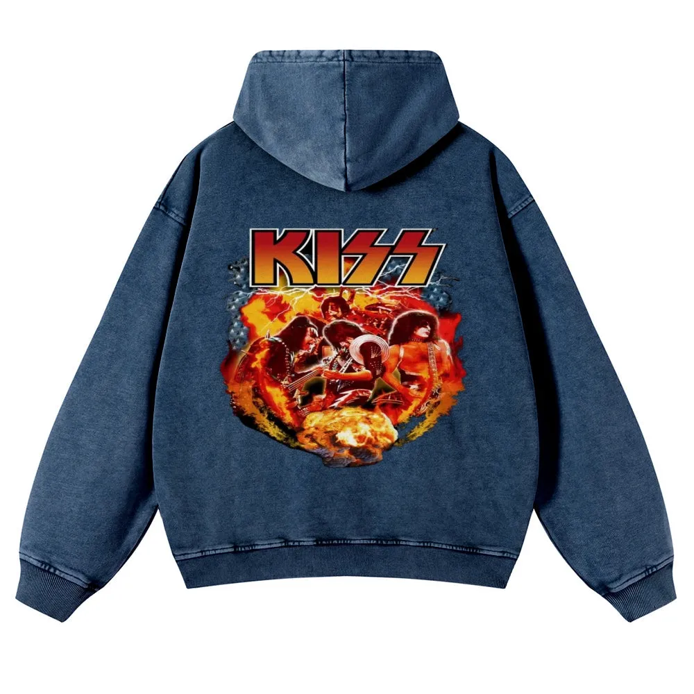Men's Rock Kiss Band Pullover Hoodies
