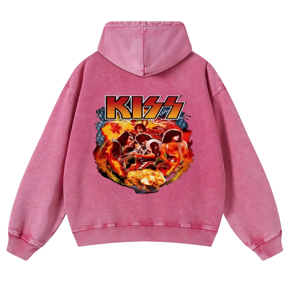 Men's Rock Kiss Band Pullover Hoodies