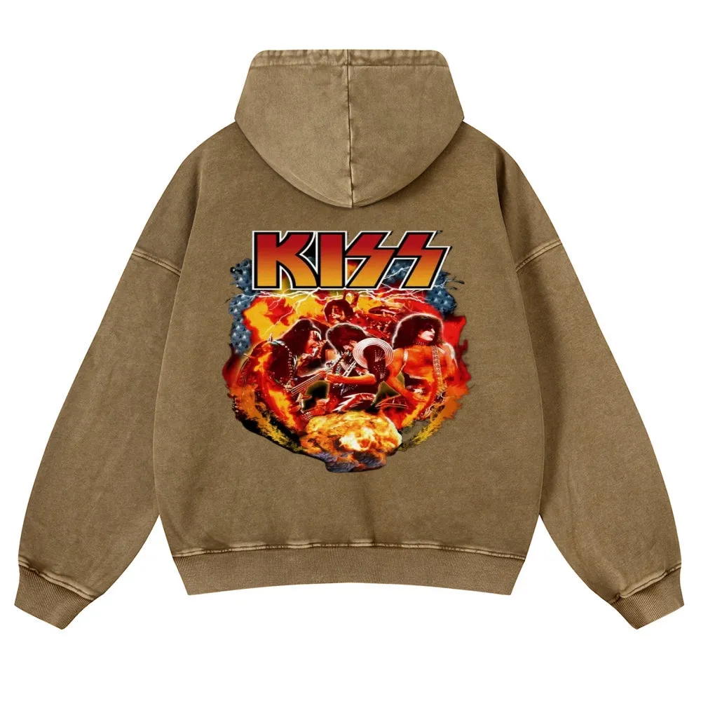 Men's Rock Kiss Band Pullover Hoodies
