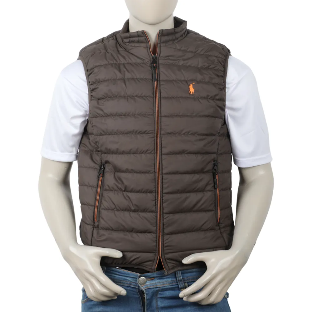 Men's Sleeveless Jacket - Brown