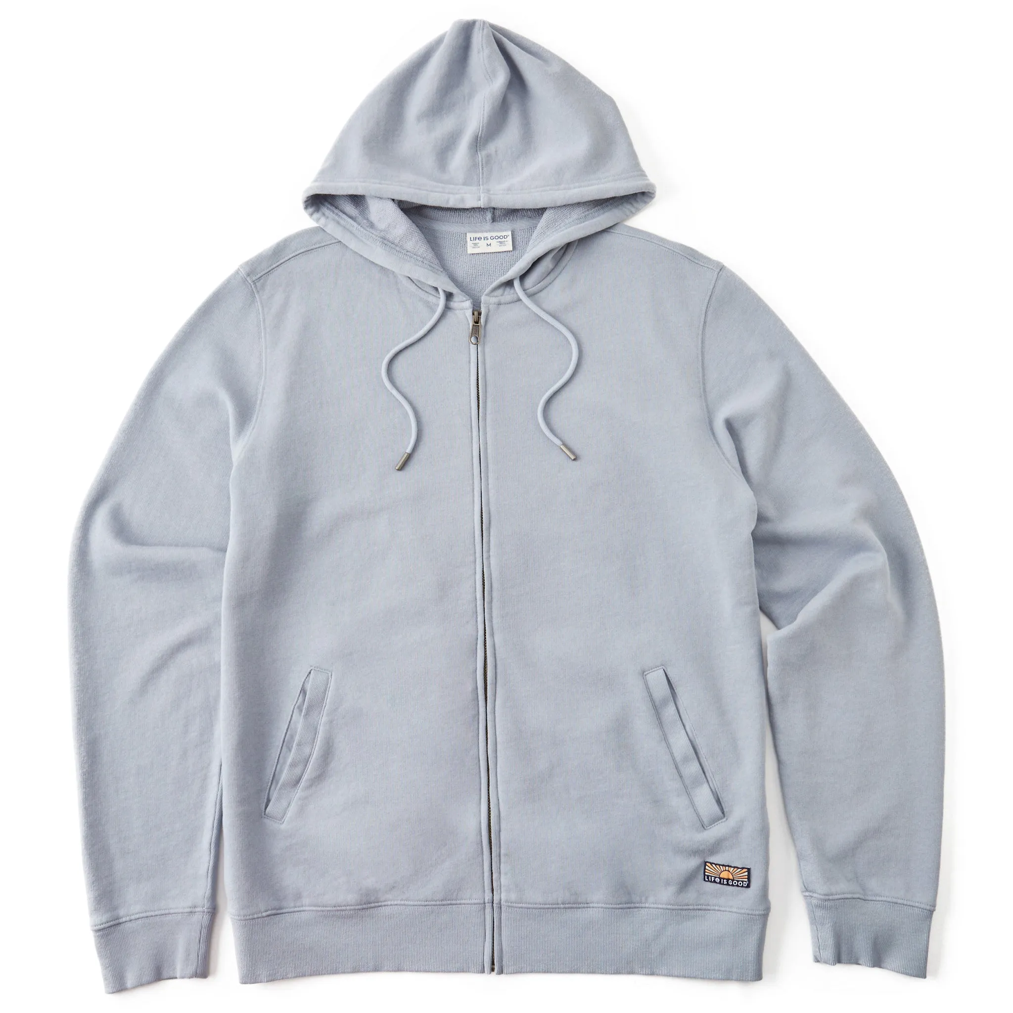 Men's Solid French Terry Zip Hoodie