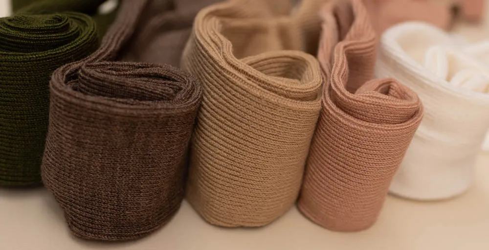 Merino Blend Tights with Braces - Cream