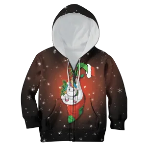 Merry Christmas Unicorn Kid Custom Cosplay Hoodies T-shirt Apparel