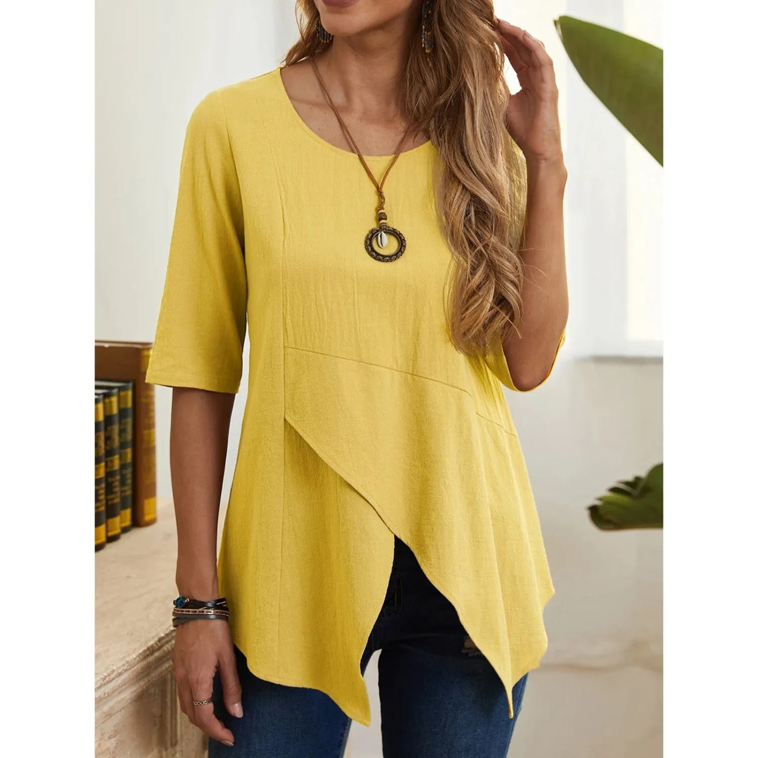 MiaMilana - o-neck blouse for women