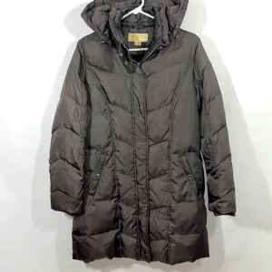 Michael Kors Down Filled Brown Coat Size Small