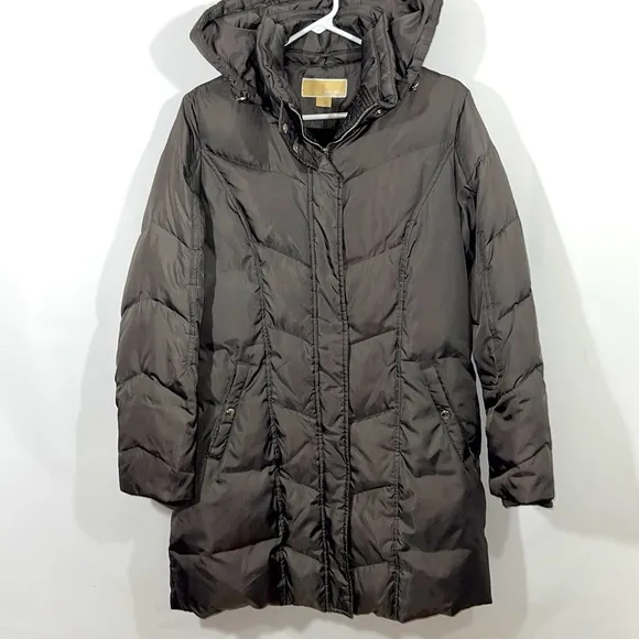 Michael Kors Down Filled Brown Coat Size Small