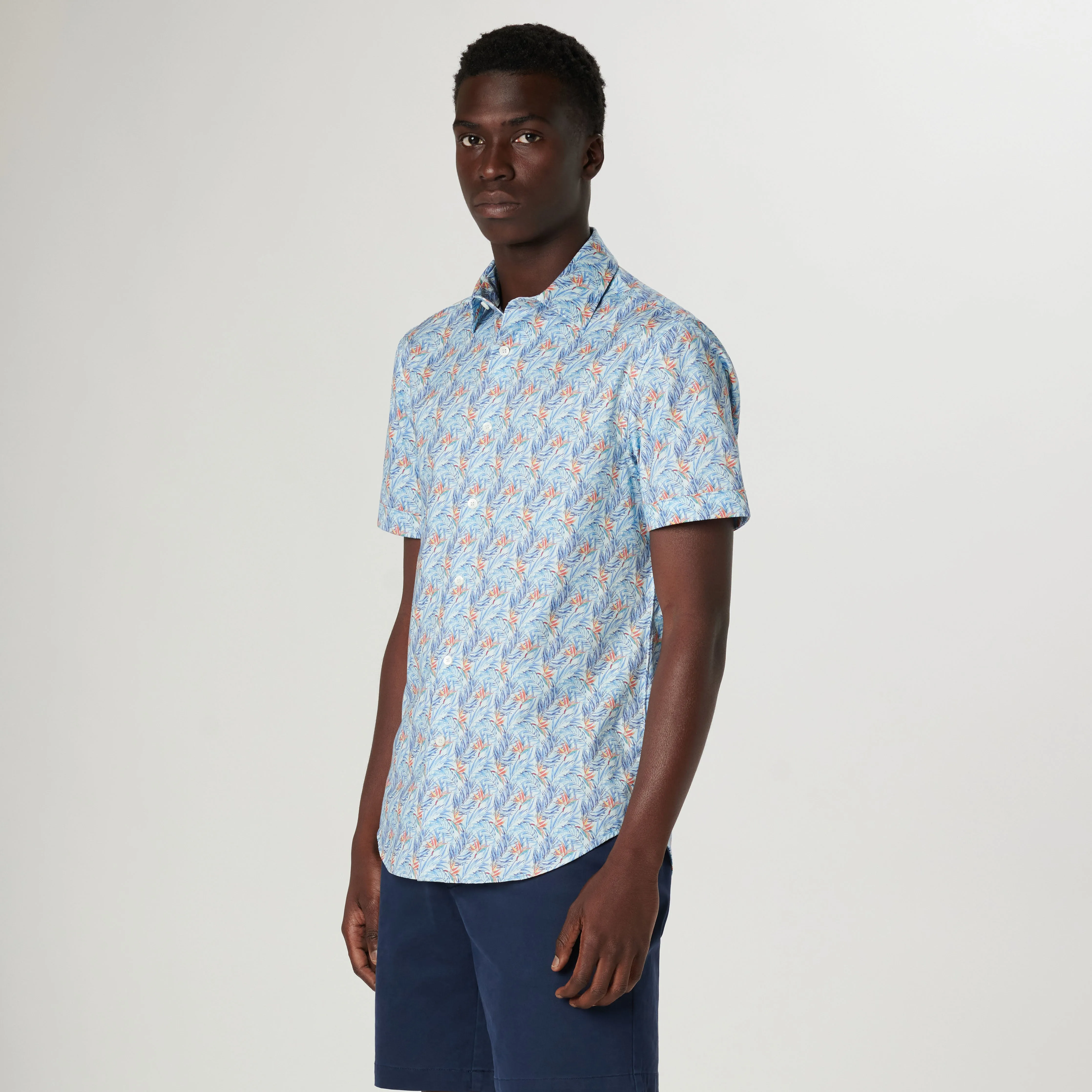 Miles Floral OoohCotton Short Sleeve Shirt