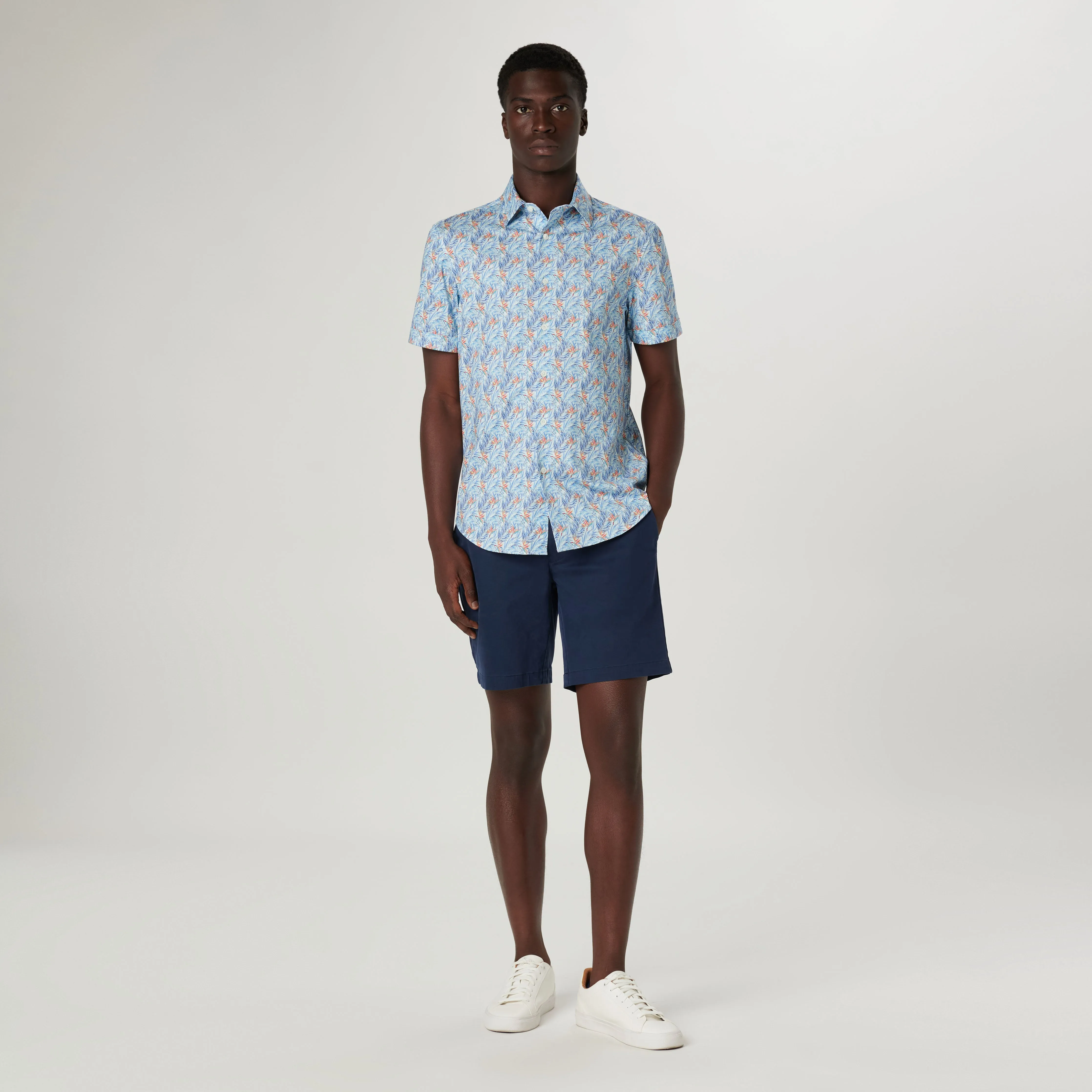 Miles Floral OoohCotton Short Sleeve Shirt