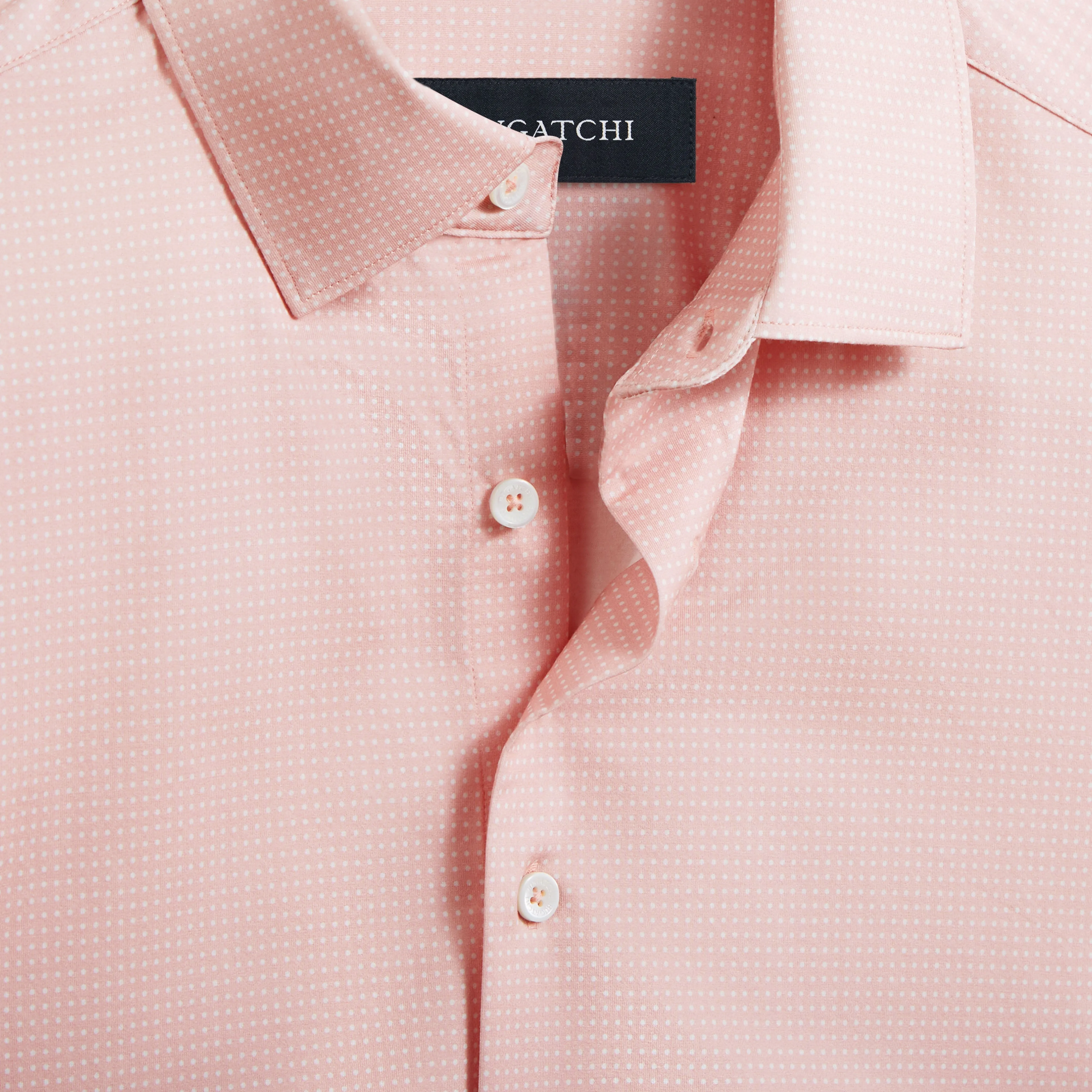 Miles Pin Dot OoohCotton Short Sleeve Shirt