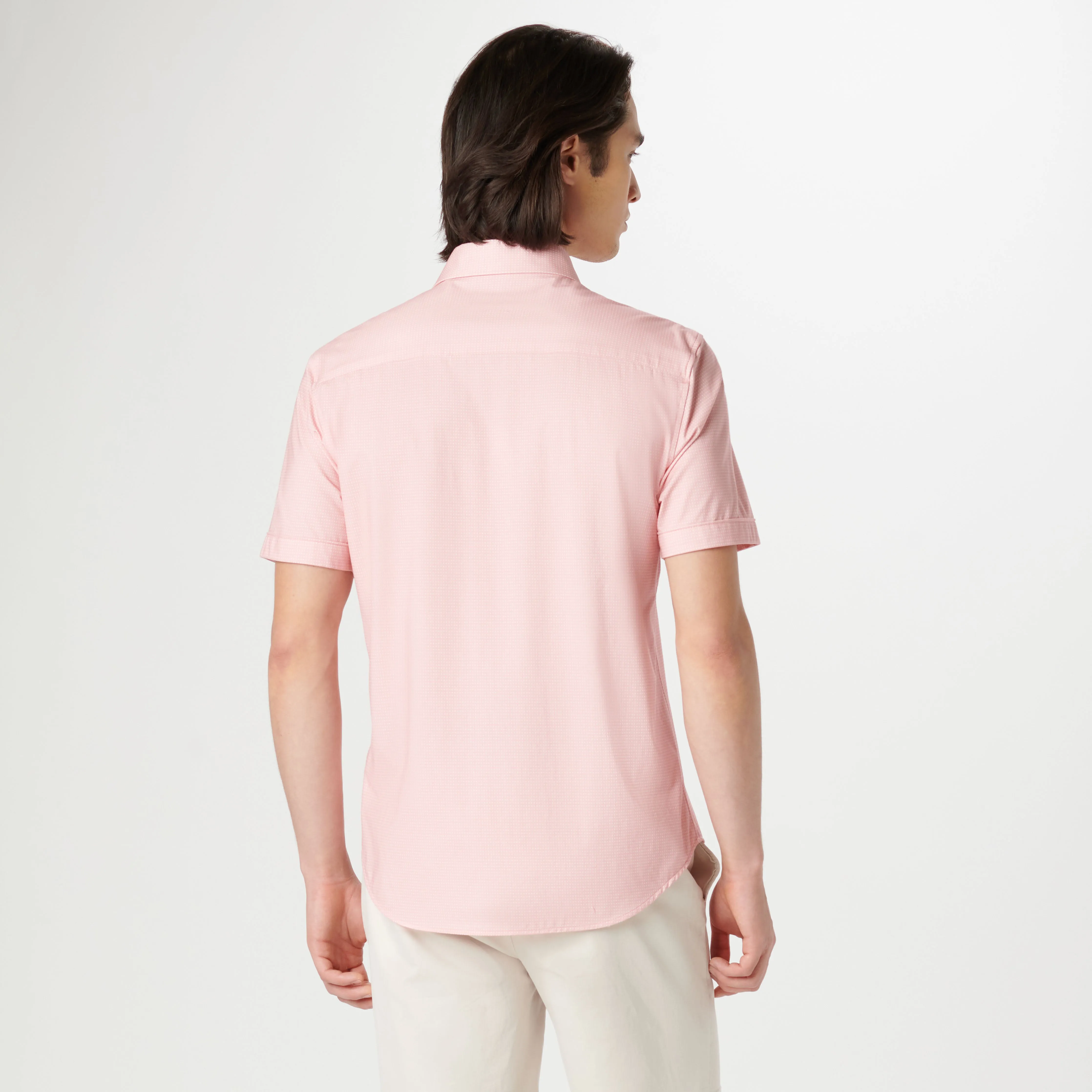 Miles Pin Dot OoohCotton Short Sleeve Shirt