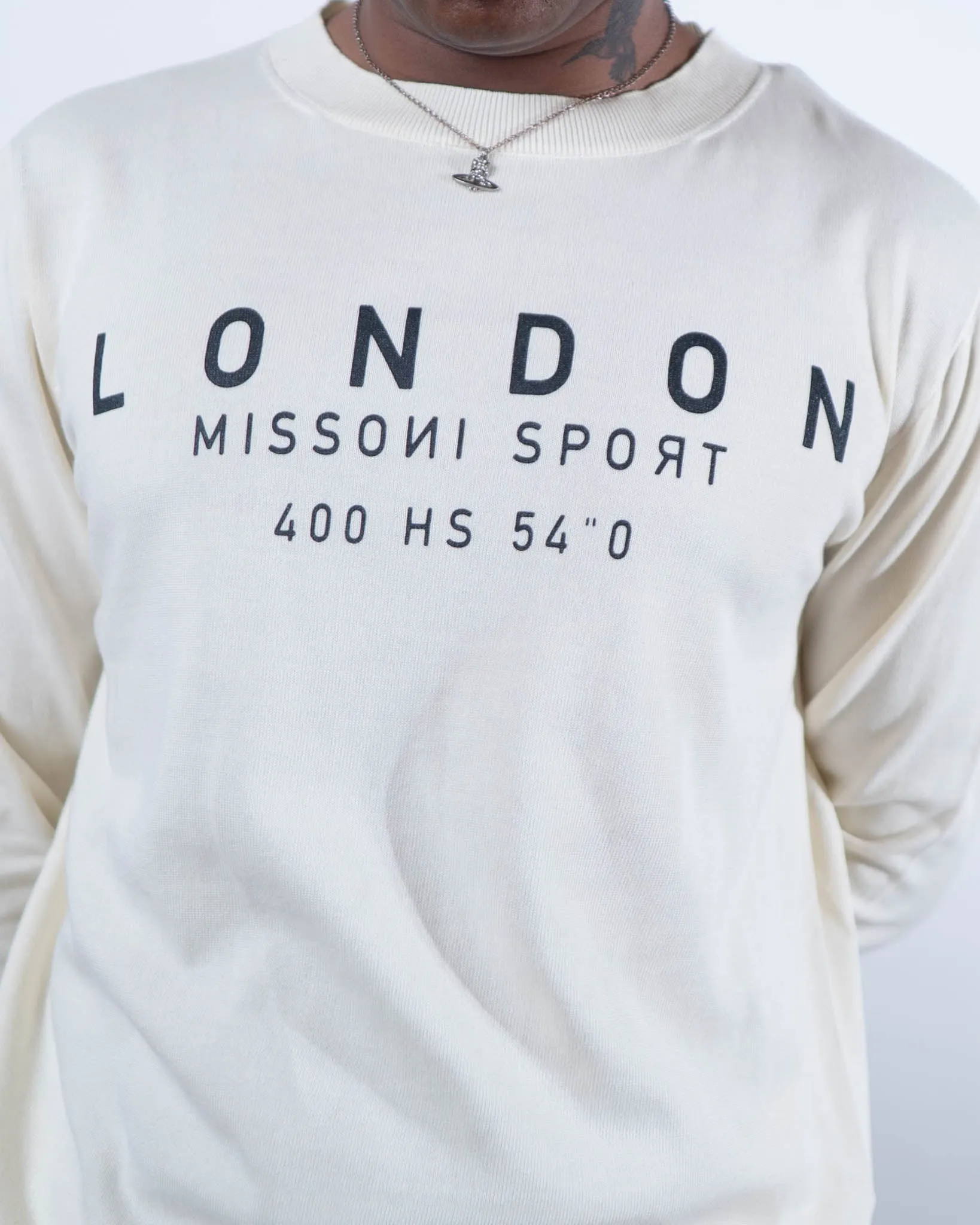 Missoni Sport Off White Logo Sweater - DS