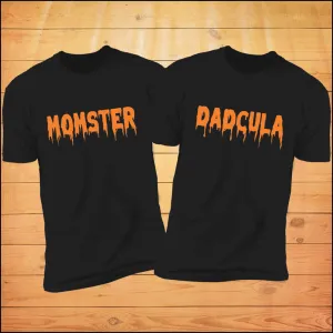 Momster & Dadcula Halloween Couples Shirts