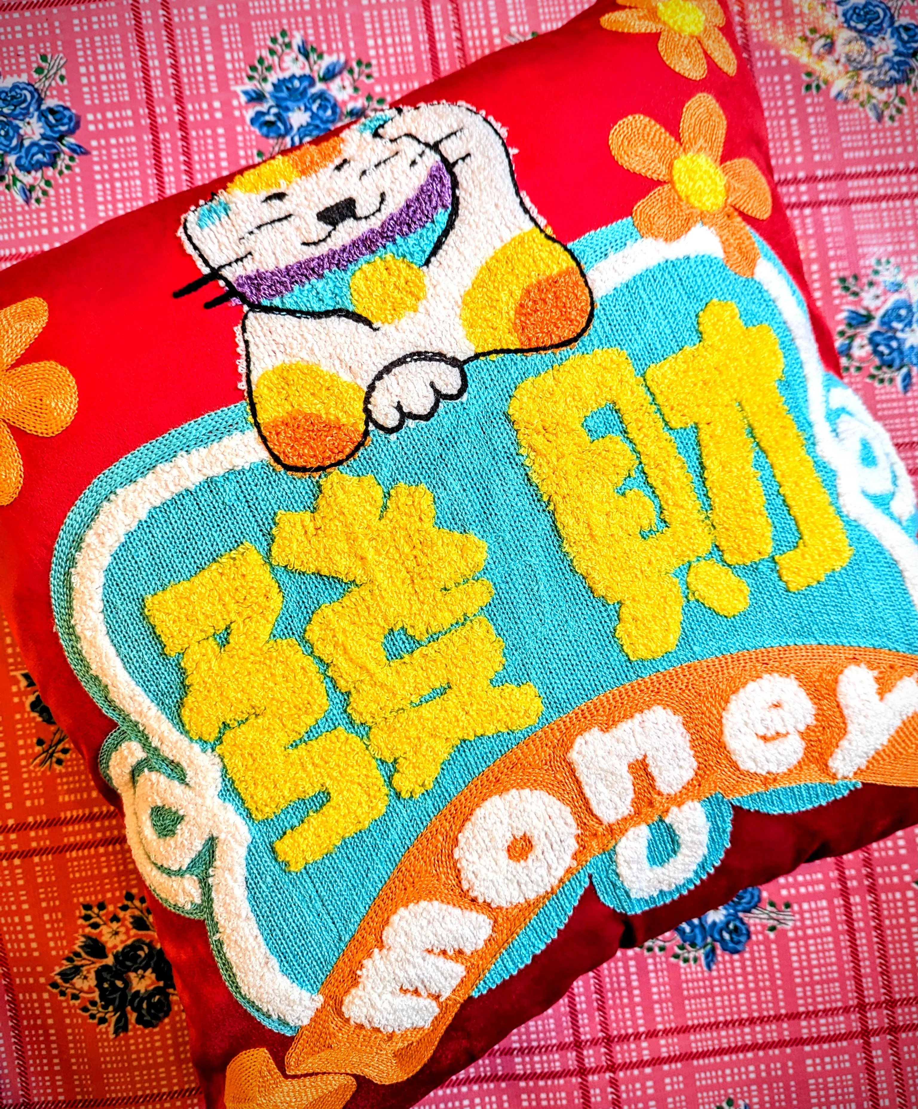 Money Lucky tufty cushions !!!