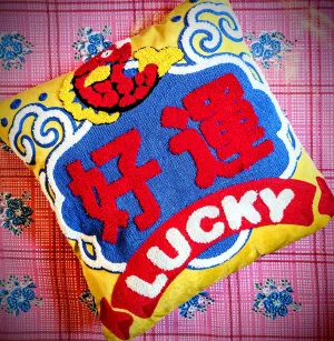 Money Lucky tufty cushions !!!