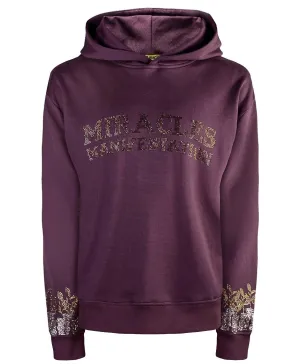 Money Tree Rhinestone Affirmation Hoodie - Brown