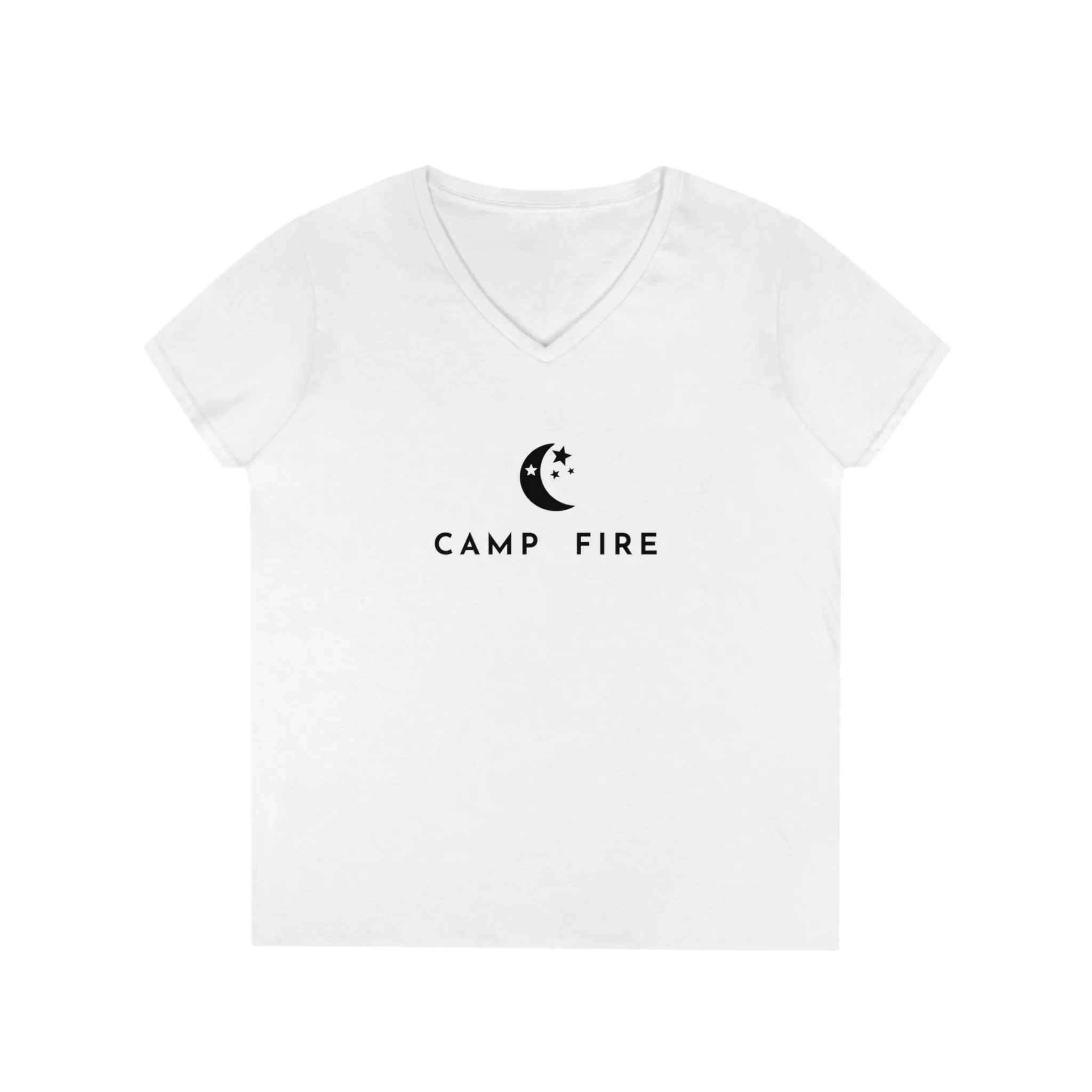 Moon Stars - Camp Fire - Ladies' V-Neck T-Shirt