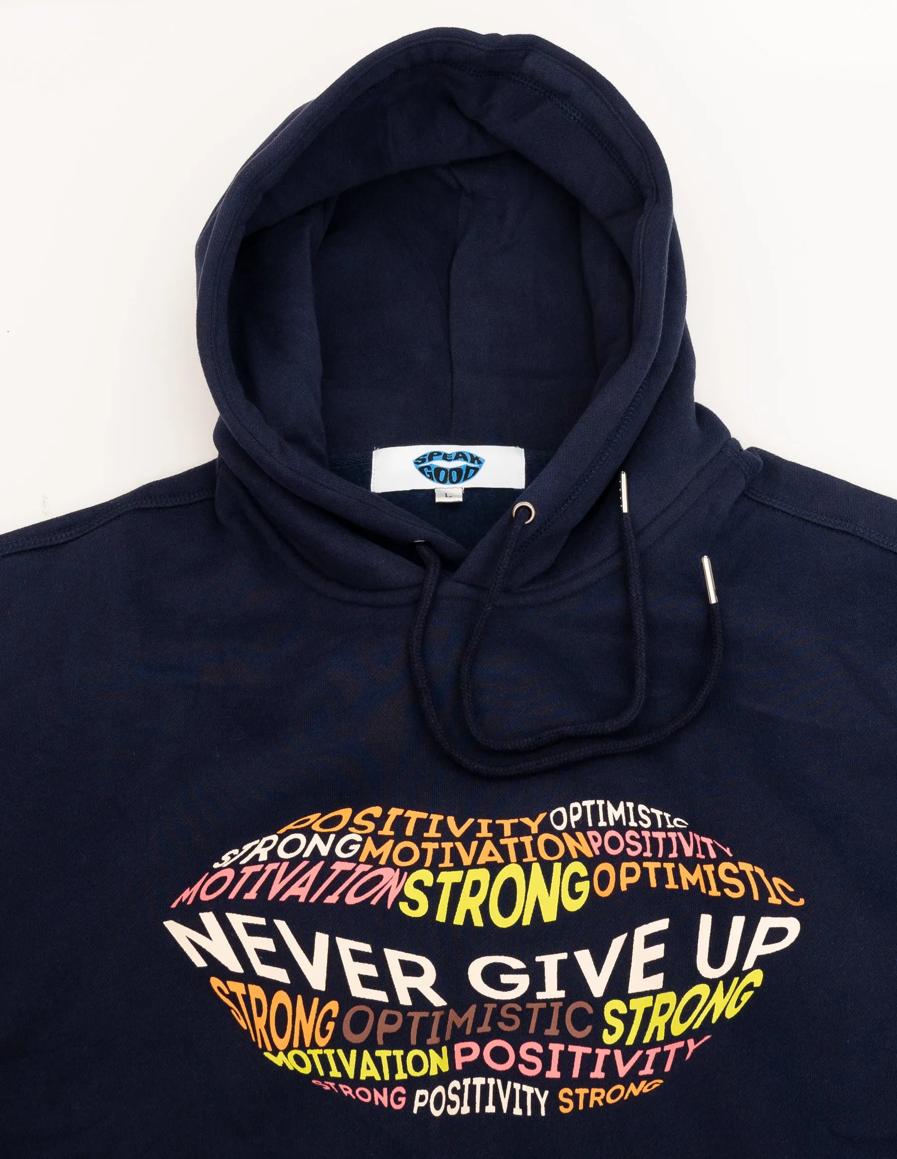 Motivational hoodie, Never Give Up Sweatshirt Gift
