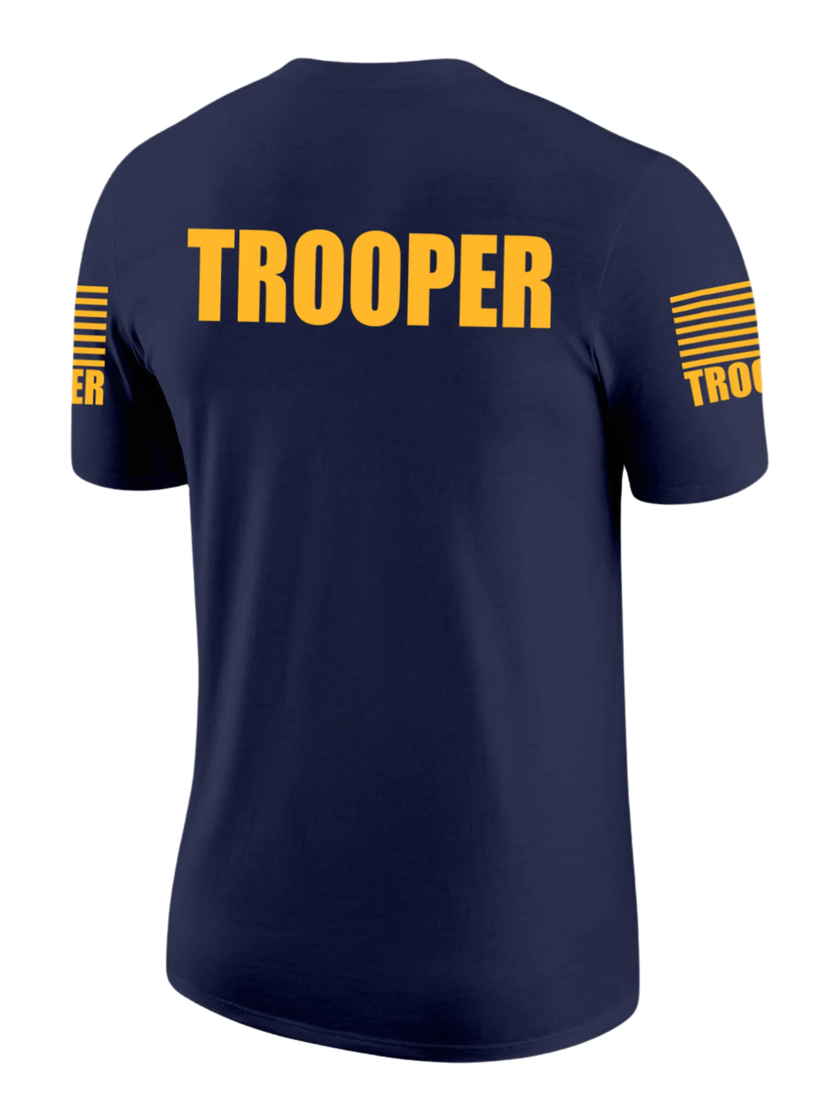 Navy Blue Trooper Men's Shirt - Short Sleeve (Golden Yellow)
