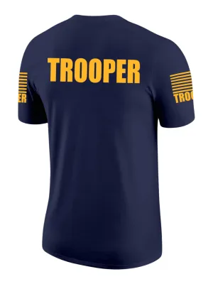 Navy Blue Trooper Men's Shirt - Short Sleeve (Golden Yellow)