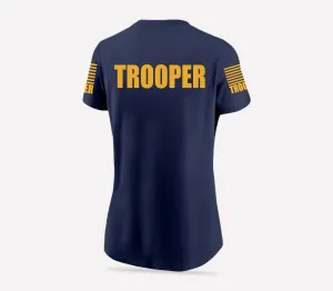 Navy Blue Trooper Women's Shirt - Short Sleeve (Golden Yellow)