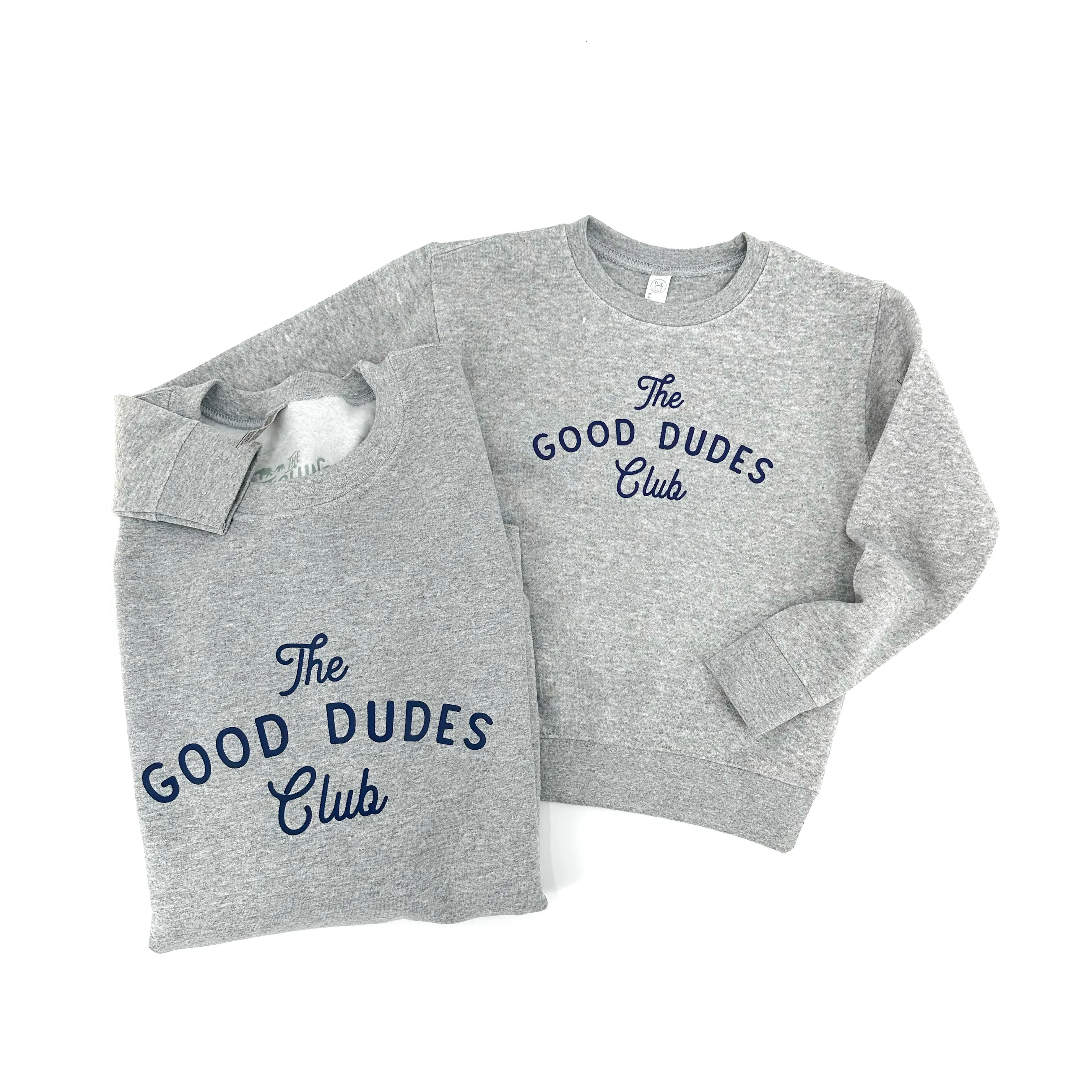 Navy Print Good Dudes Club Sweatshirt, Adults and Kids!
