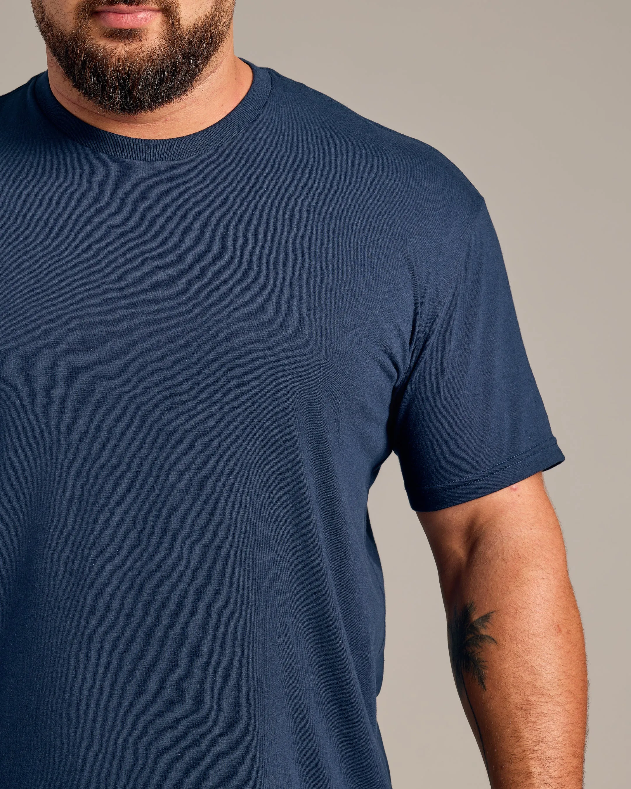 Navy Short Sleeve Crew Neck Tee