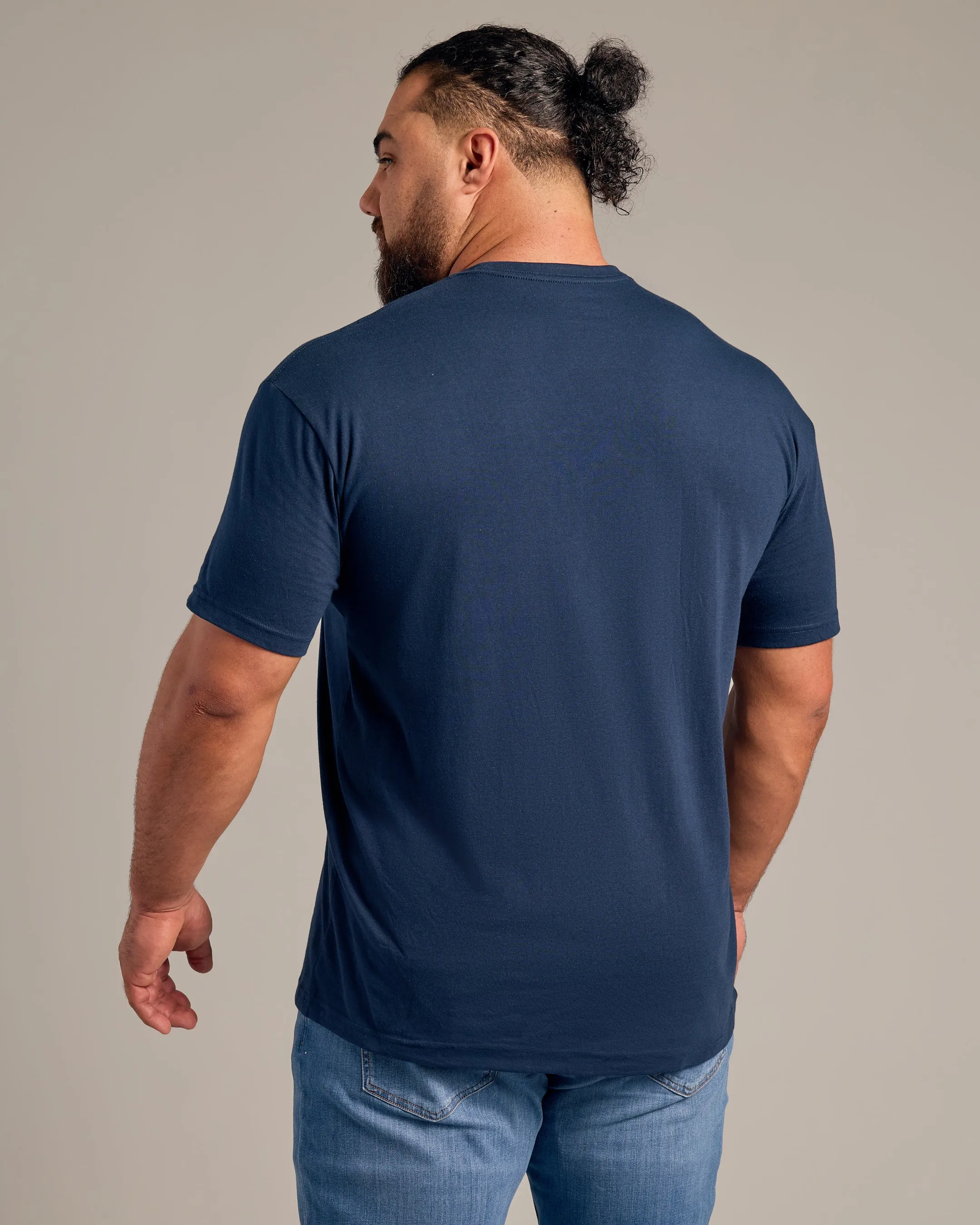 Navy Short Sleeve Crew Neck Tee