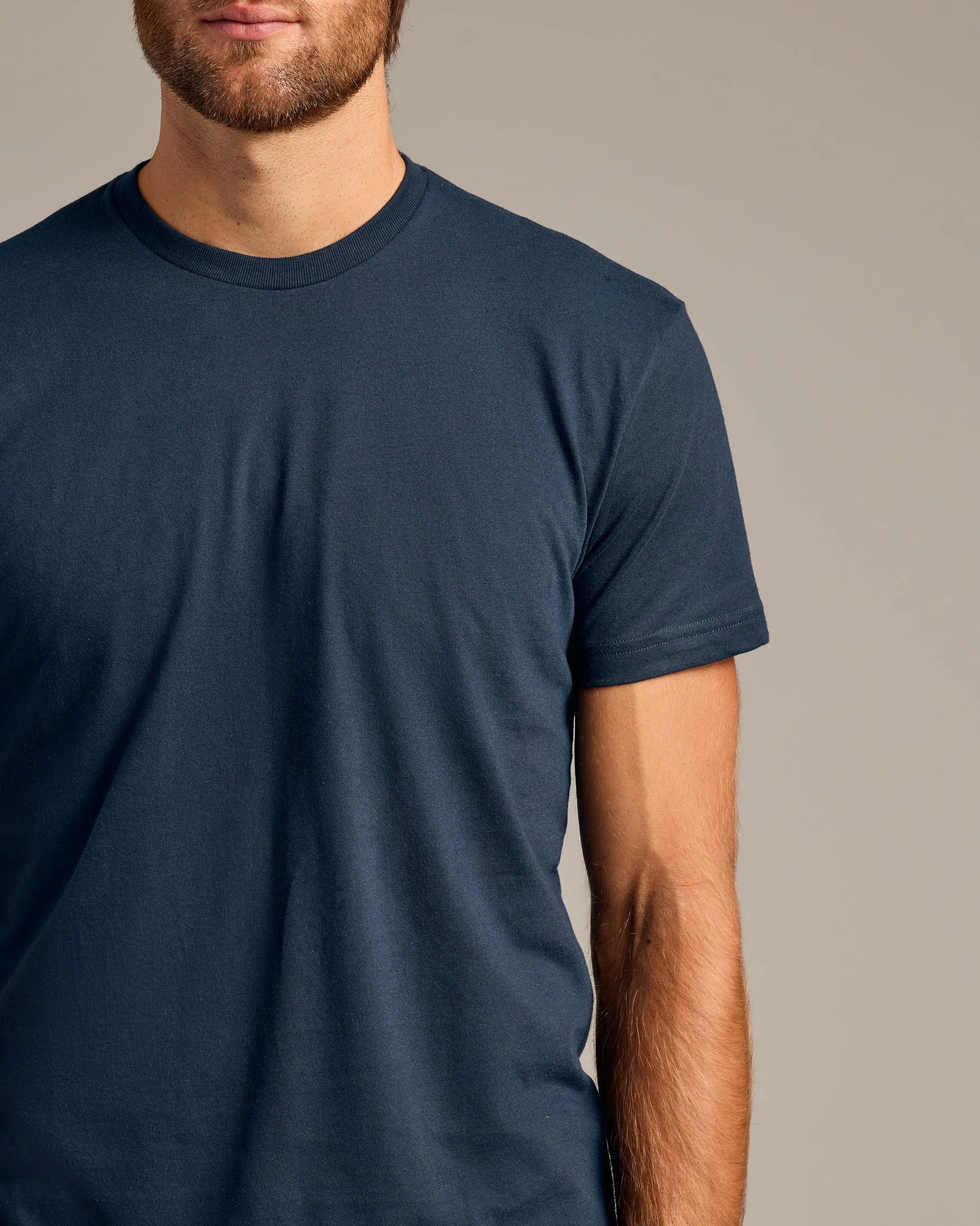 Navy Short Sleeve Crew Neck Tee