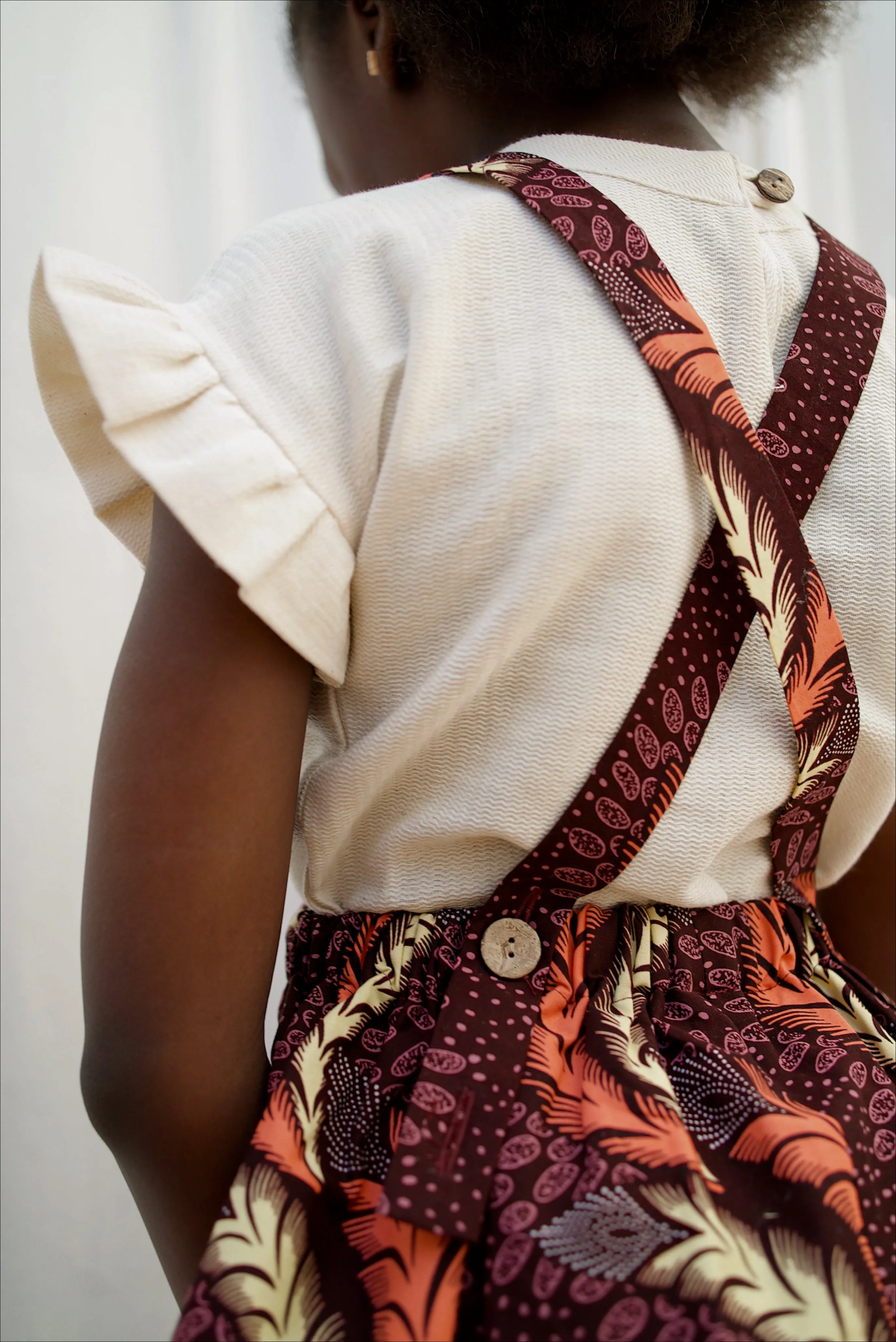 Ndidi Apron Dress | Sunset Feather