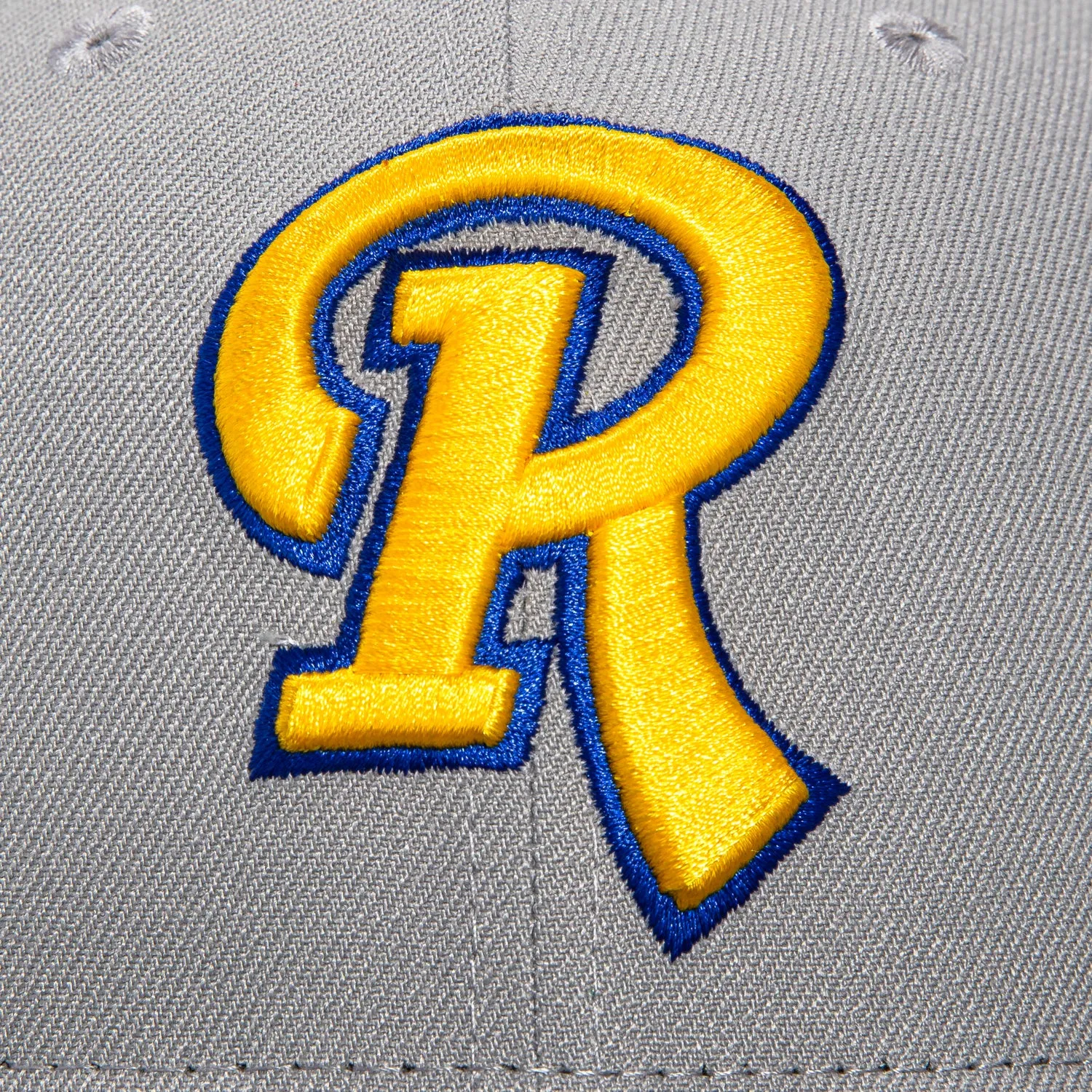 New Era 59Fifty Rochester Red Wings International League Patch Hat - Grey, Graphite, Gold