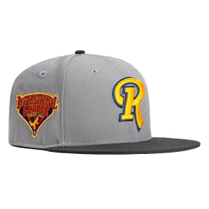 New Era 59Fifty Rochester Red Wings International League Patch Hat - Grey, Graphite, Gold