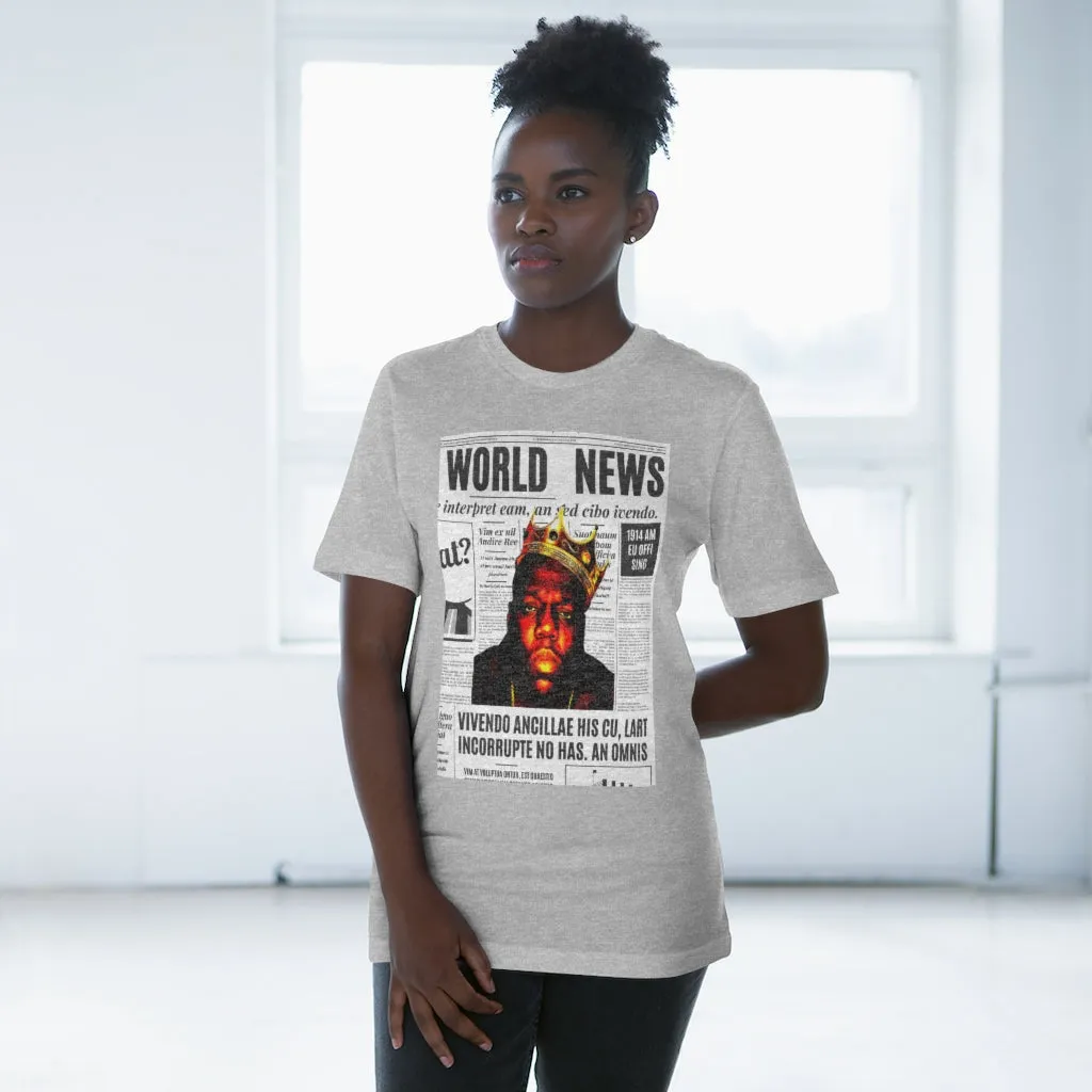 News BIGGIE SMALLS (transparent) Unisex Deluxe T-shirt