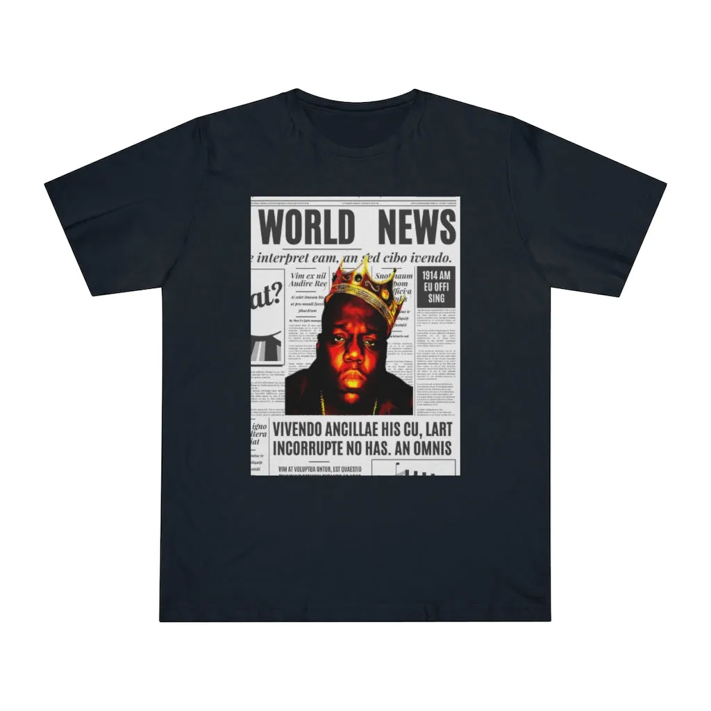News BIGGIE SMALLS (transparent) Unisex Deluxe T-shirt