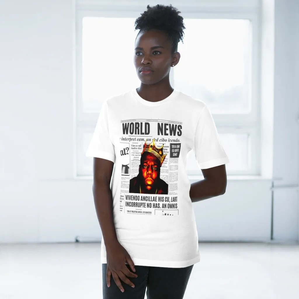 News BIGGIE SMALLS (transparent) Unisex Deluxe T-shirt