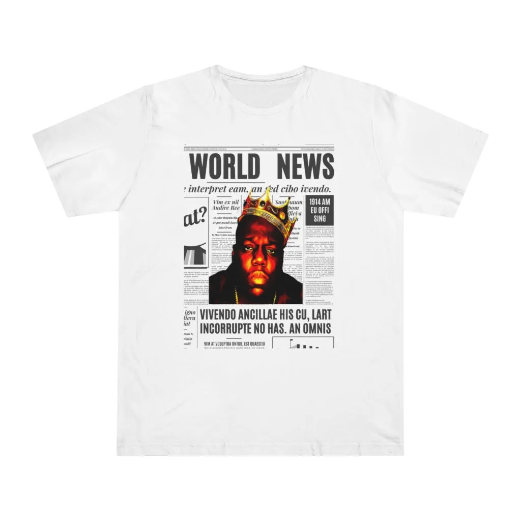 News BIGGIE SMALLS (transparent) Unisex Deluxe T-shirt