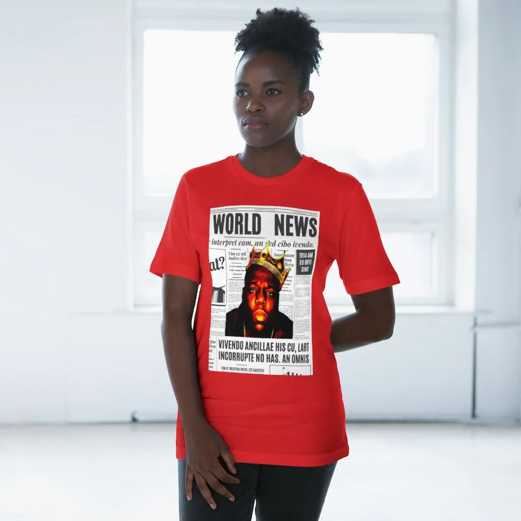 News BIGGIE SMALLS (transparent) Unisex Deluxe T-shirt