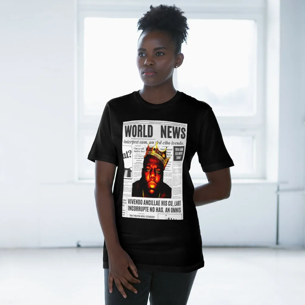 News BIGGIE SMALLS (transparent) Unisex Deluxe T-shirt