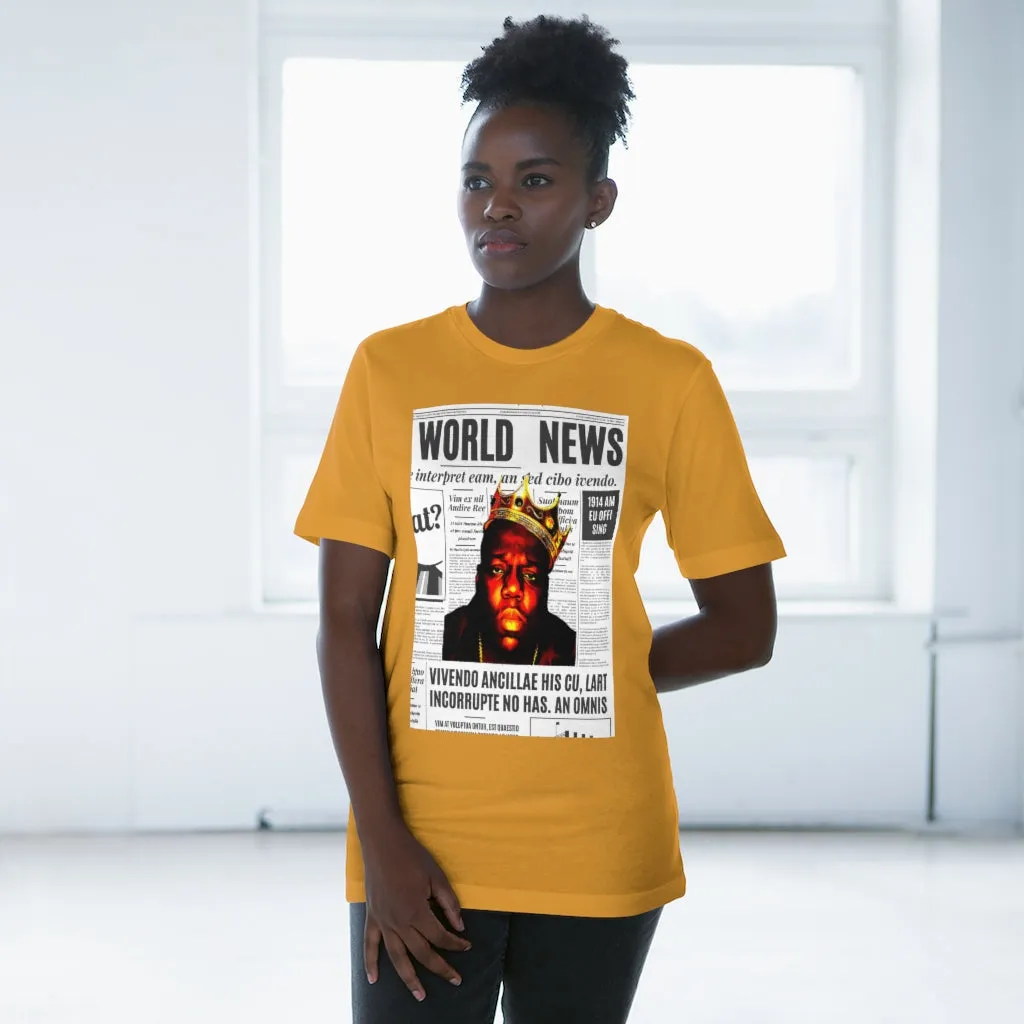 News BIGGIE SMALLS (transparent) Unisex Deluxe T-shirt