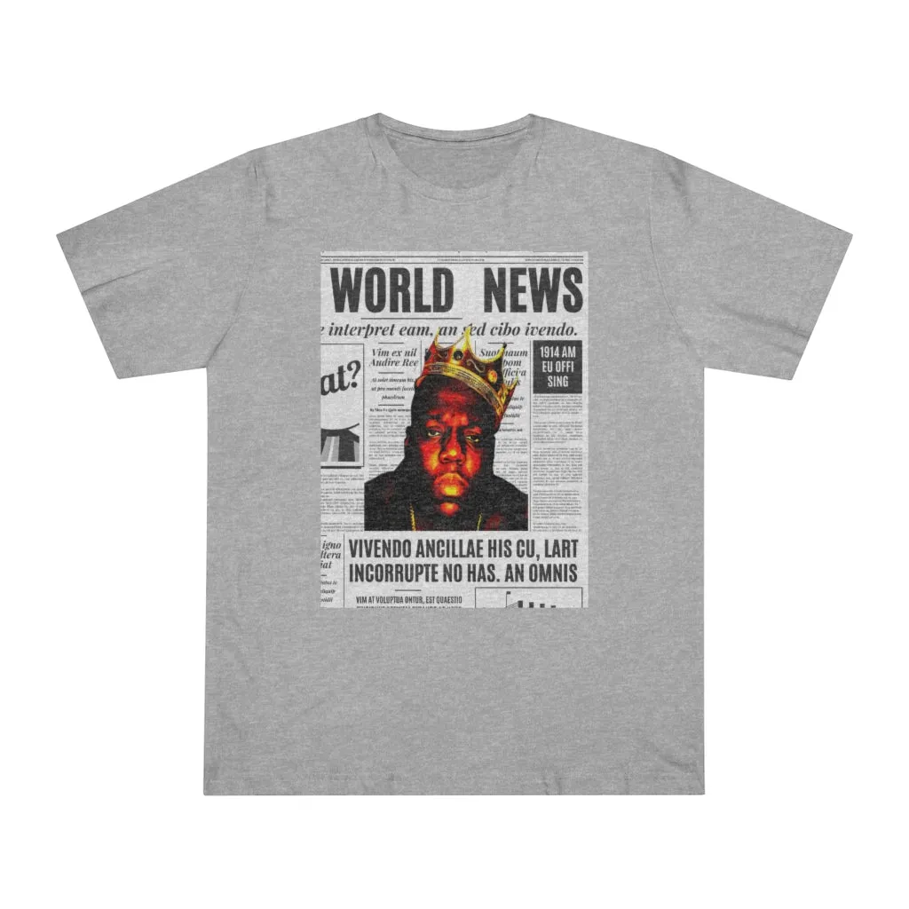 News BIGGIE SMALLS (transparent) Unisex Deluxe T-shirt