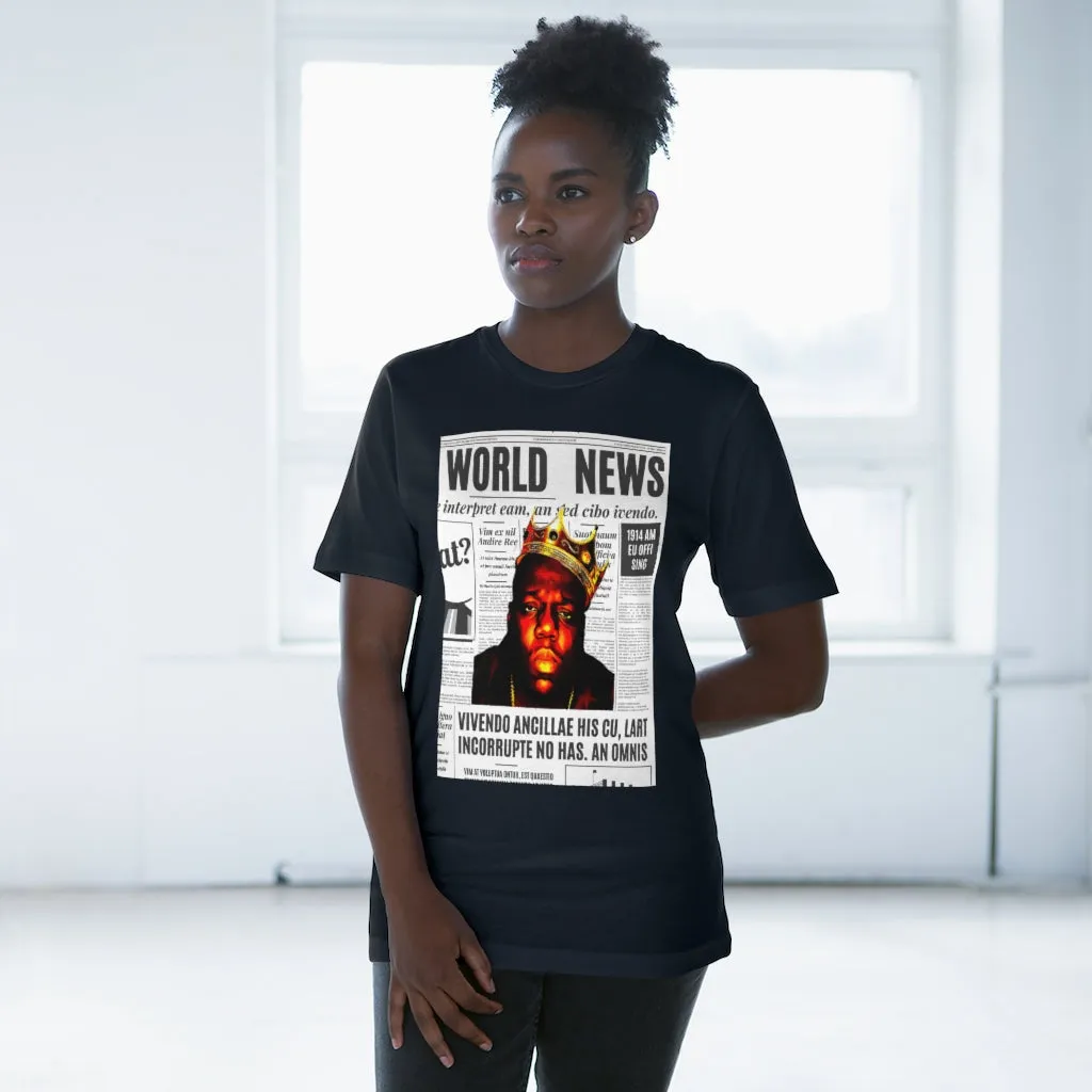 News BIGGIE SMALLS (transparent) Unisex Deluxe T-shirt