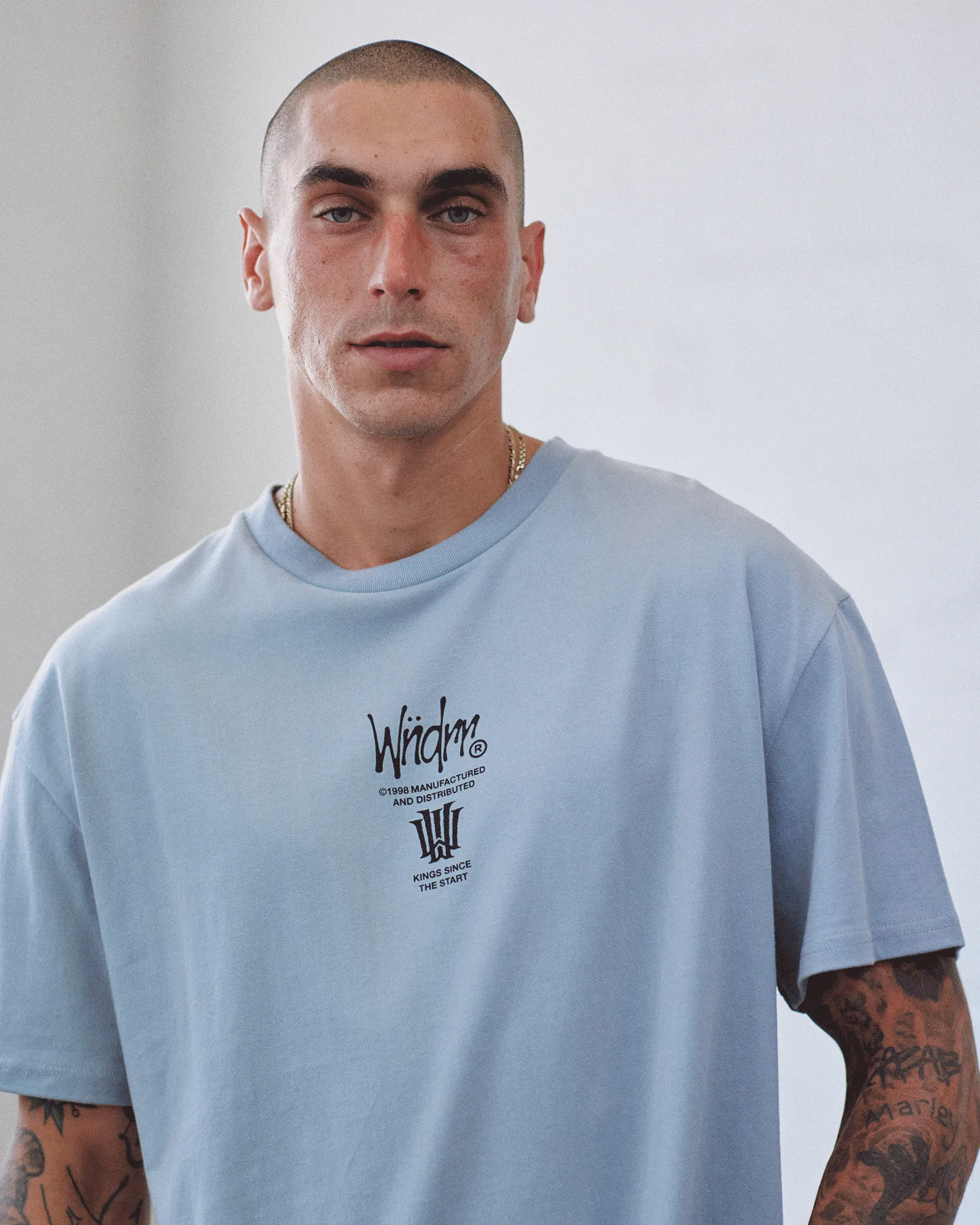 NOISE BOX FIT TEE - CEMENT GREY