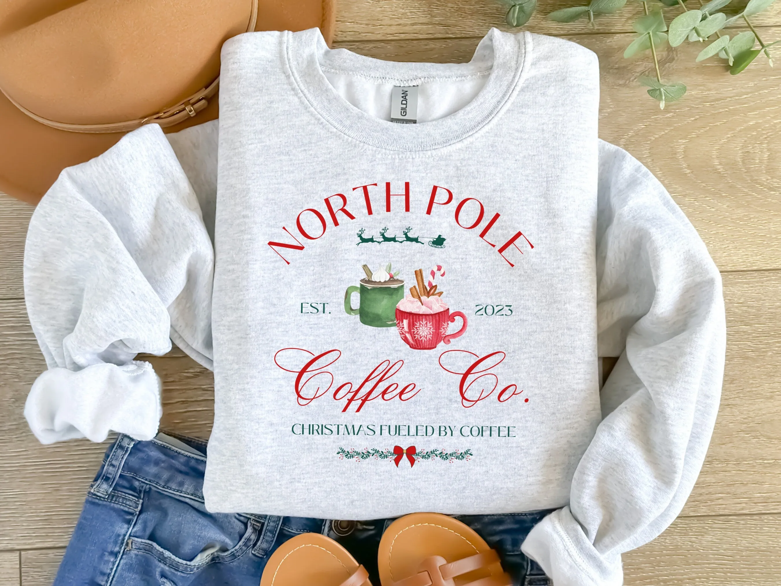 North Pole Coffee Co. Christmas Crewneck