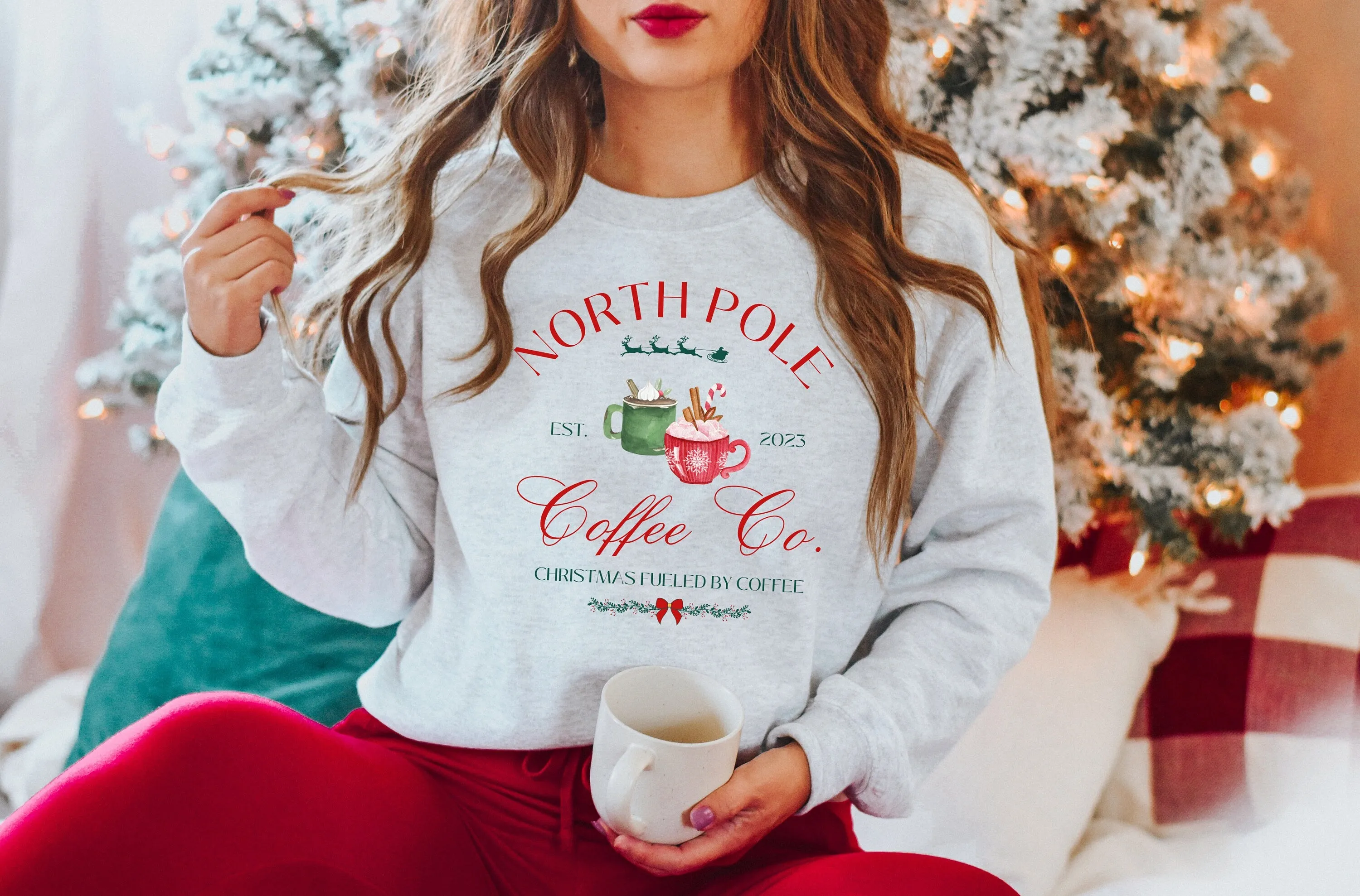 North Pole Coffee Co. Christmas Crewneck
