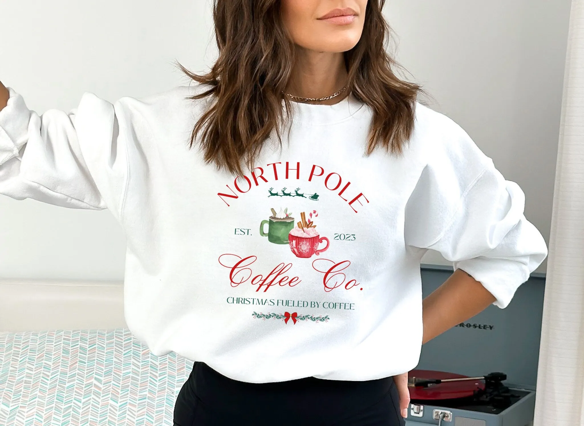 North Pole Coffee Co. Christmas Crewneck