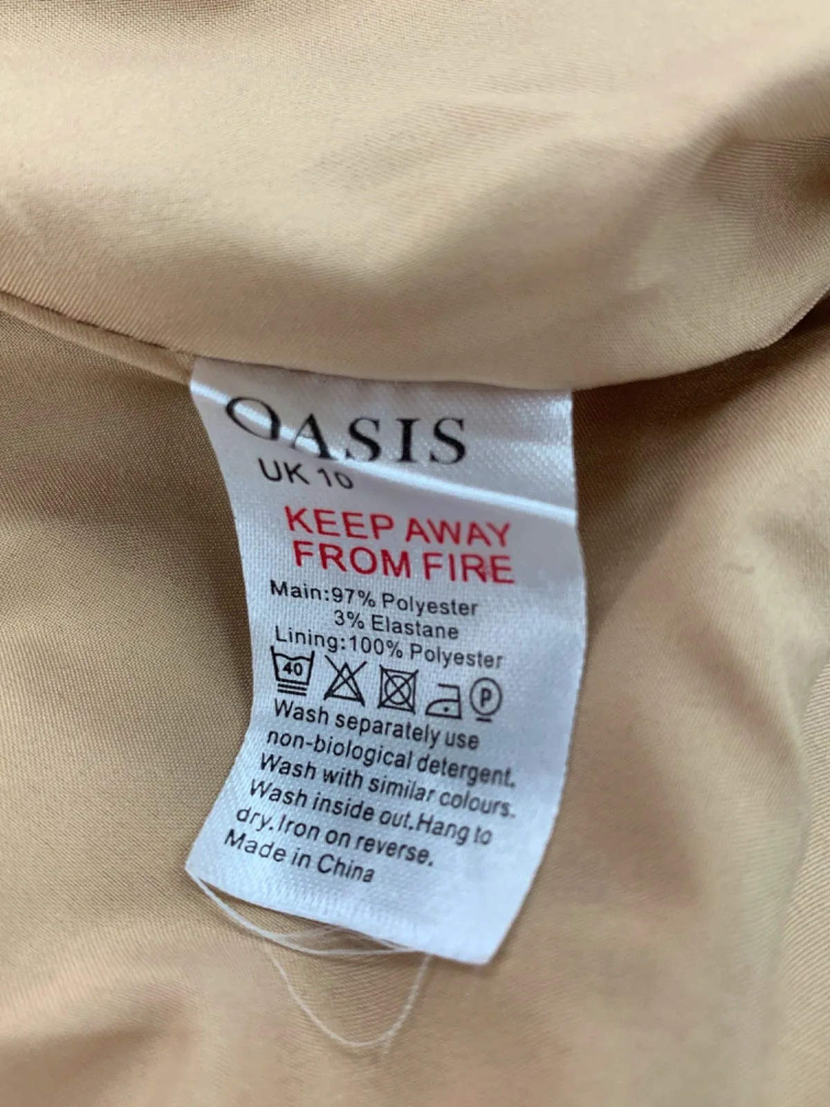 Oasis Multicolour Check Pinafore Dress UK 10