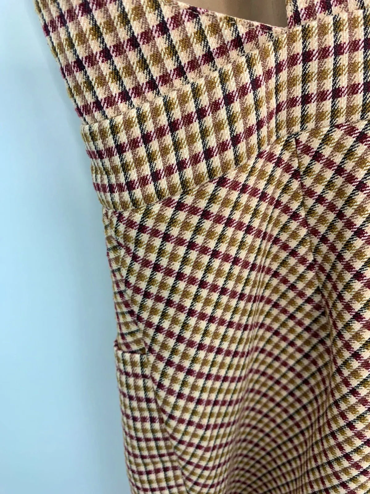 Oasis Multicolour Check Pinafore Dress UK 10