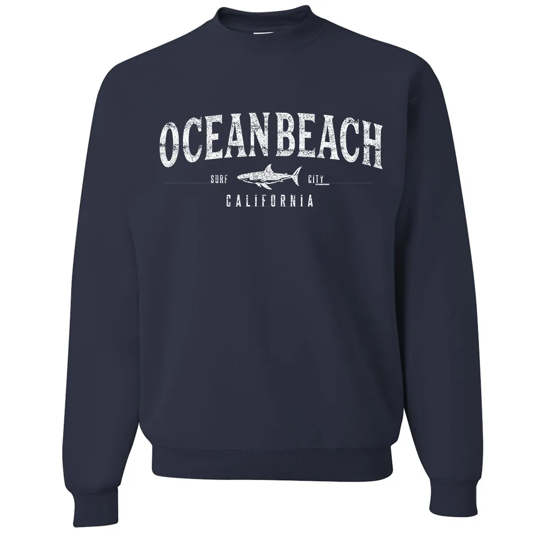 Ocean Beach California Crewneck Sweatshirt