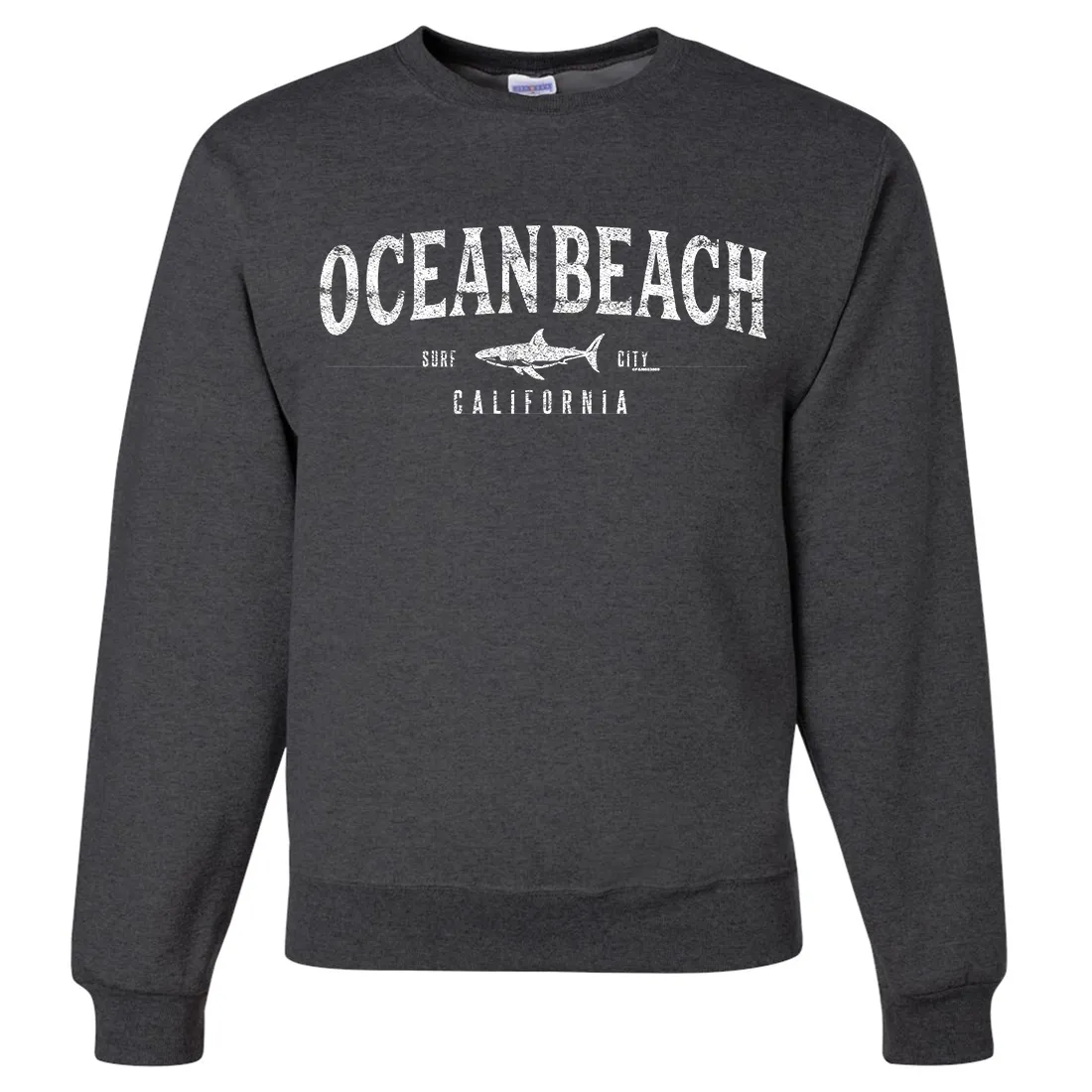 Ocean Beach California Crewneck Sweatshirt