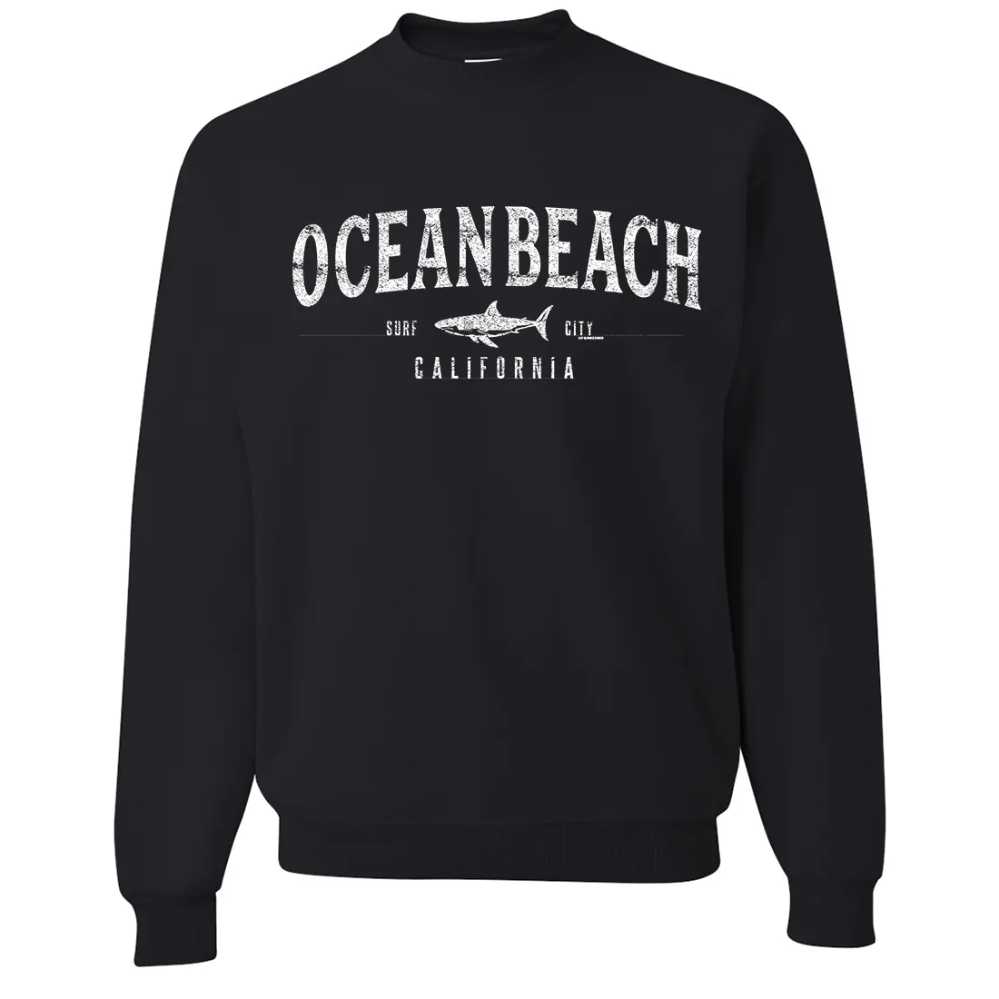 Ocean Beach California Crewneck Sweatshirt